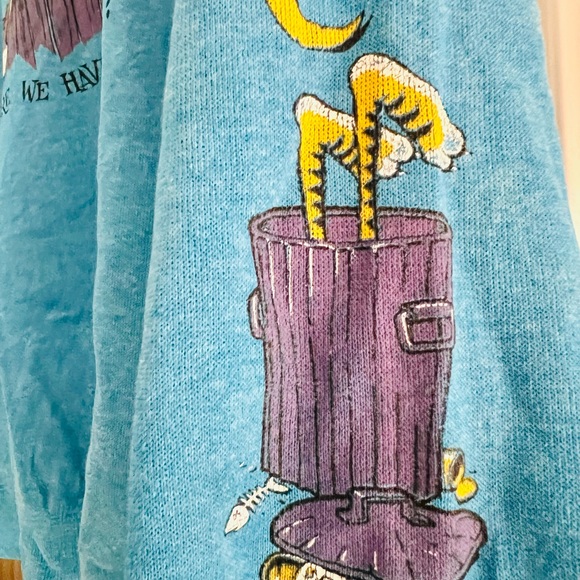 80’s Vintage AOP San Diego Cat Sweatshirt Fits Womens Large - Picture 4 of 4